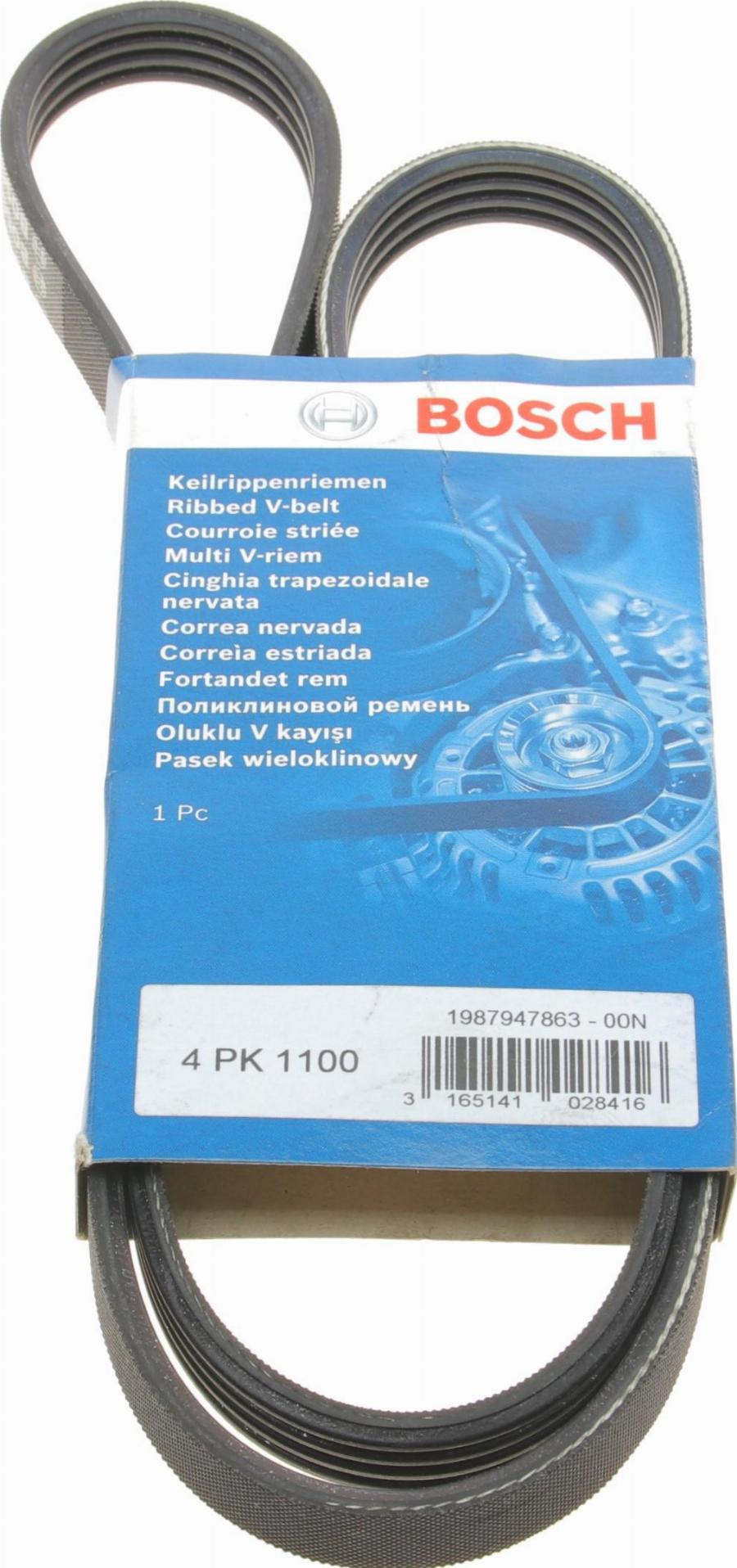 BOSCH 1 987 947 863 - V-Ribbed Belt onlydrive.pro