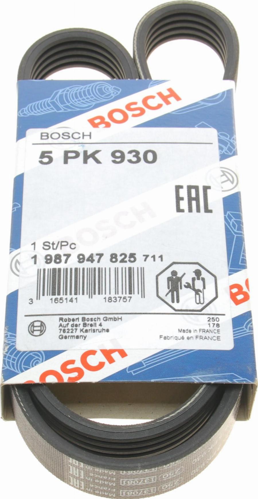 BOSCH 1 987 947 825 - V formos rumbuoti diržai onlydrive.pro