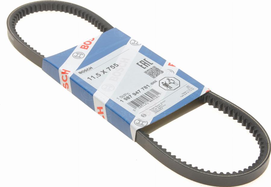 BOSCH 1 987 947 781 - Клиновой ремень, поперечные рёбра onlydrive.pro