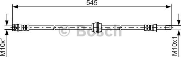 BOSCH 1 987 481 454 - Тормозной шланг onlydrive.pro