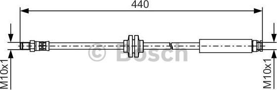 BOSCH 1 987 481 484 - Тормозной шланг onlydrive.pro