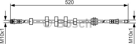 BOSCH 1 987 481 431 - Bremžu šļūtene onlydrive.pro