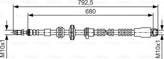 BOSCH 1 987 481 546 - Bremžu šļūtene onlydrive.pro