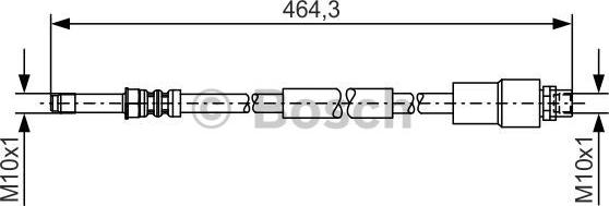 BOSCH 1 987 481 541 - Brake Hose onlydrive.pro