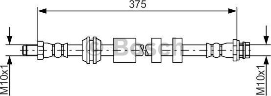 BOSCH 1 987 481 563 - Brake Hose onlydrive.pro