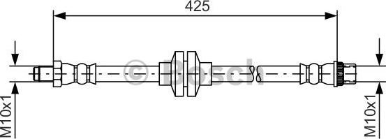 BOSCH 1 987 481 567 - Brake Hose onlydrive.pro