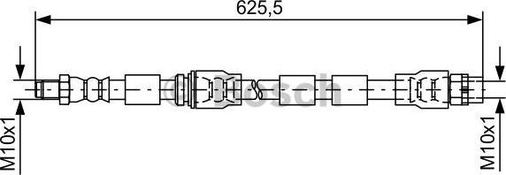 BOSCH 1 987 481 589 - Stabdžių žarnelė onlydrive.pro