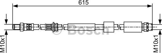 BOSCH 1 987 481 615 - Stabdžių žarnelė onlydrive.pro