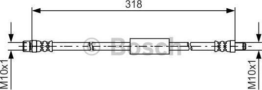 BOSCH 1 987 481 618 - Brake Hose onlydrive.pro