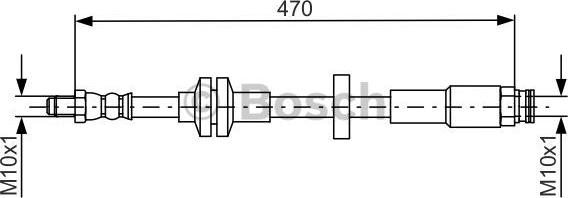 BOSCH 1 987 481 672 - Brake Hose onlydrive.pro