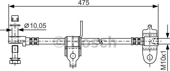 BOSCH 1 987 481 045 - Pidurivoolik onlydrive.pro