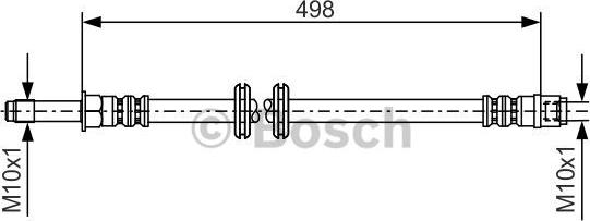 BOSCH 1 987 481 006 - Тормозной шланг onlydrive.pro