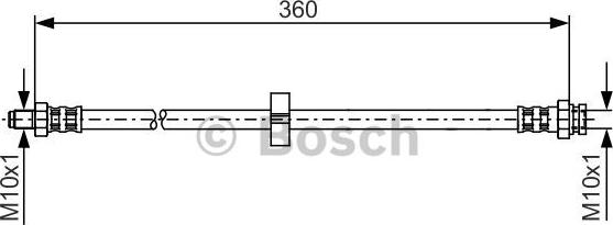 BOSCH 1 987 481 002 - Тормозной шланг onlydrive.pro