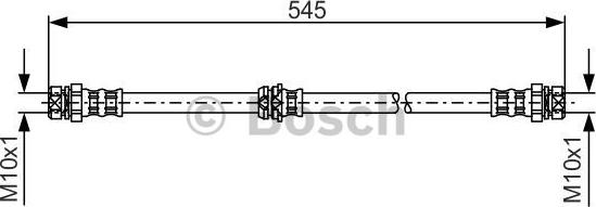 BOSCH 1 987 481 302 - Stabdžių žarnelė onlydrive.pro