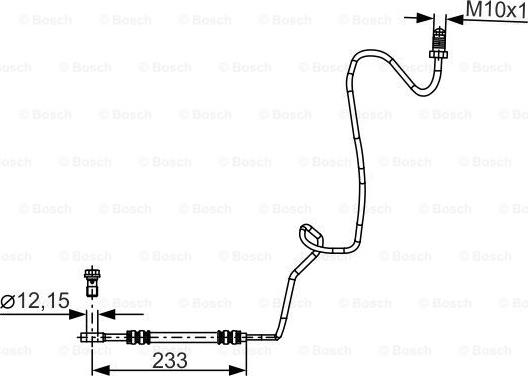 BOSCH 1 987 481 339 - Stabdžių žarnelė onlydrive.pro