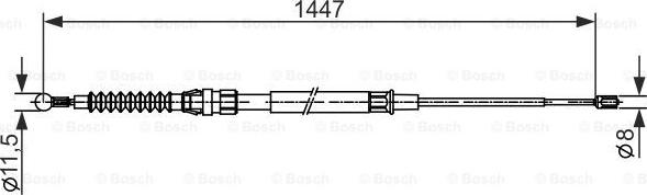 BOSCH 1 987 482 445 - Tross,seisupidur onlydrive.pro