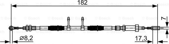 BOSCH 1 987 482 450 - Cable, parking brake onlydrive.pro