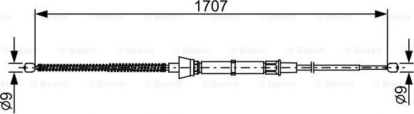 BOSCH 1 987 482 457 - Cable, parking brake onlydrive.pro