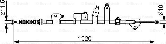 BOSCH 1 987 482 438 - Cable, parking brake onlydrive.pro