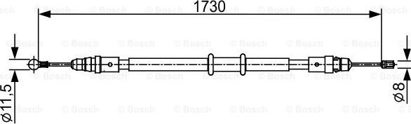 BOSCH 1 987 482 549 - Trosas, stovėjimo stabdys onlydrive.pro