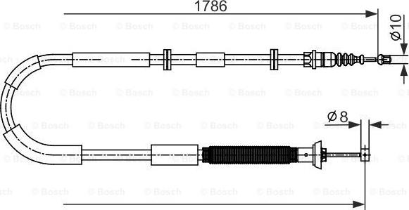 BOSCH 1 987 482 589 - Vaijeri, seisontajarru onlydrive.pro