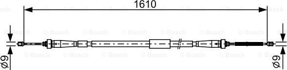 BOSCH 1 987 482 636 - Trose, Stāvbremžu sistēma onlydrive.pro