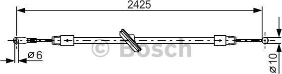 BOSCH 1 987 482 031 - Vaijeri, seisontajarru onlydrive.pro