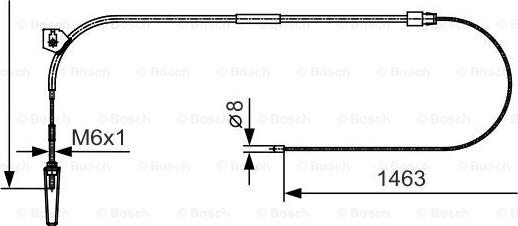 BOSCH 1 987 482 130 - Тросик, cтояночный тормоз onlydrive.pro