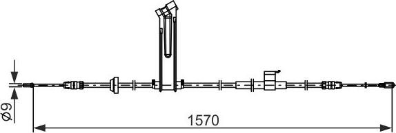 BOSCH 1 987 482 833 - Vaijeri, seisontajarru onlydrive.pro