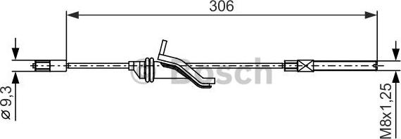 BOSCH 1 987 482 369 - Trose, Stāvbremžu sistēma onlydrive.pro