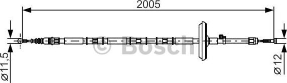 BOSCH 1 987 482 333 - Cable, parking brake onlydrive.pro