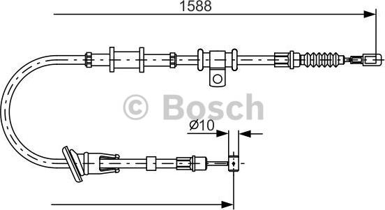 BOSCH 1 987 482 245 - Vaijeri, seisontajarru onlydrive.pro