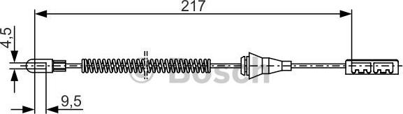 BOSCH 1 987 482 251 - Тросик, cтояночный тормоз onlydrive.pro