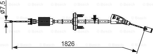 BOSCH 1 987 482 795 - Cable, parking brake onlydrive.pro