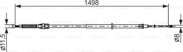 BOSCH 1 987 482 789 - Trose, Stāvbremžu sistēma onlydrive.pro