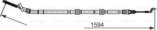 BOSCH 1 987 482 729 - Cable, parking brake onlydrive.pro