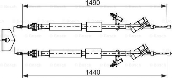 BOSCH 1 987 482 721 - Trose, Stāvbremžu sistēma onlydrive.pro