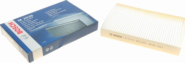 BOSCH 1 987 432 039 - Filter, interior air onlydrive.pro