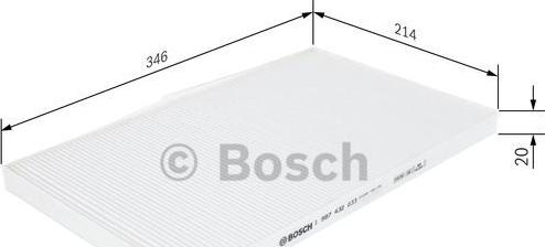 BOSCH 1 987 432 033 - Filtras, salono oras onlydrive.pro