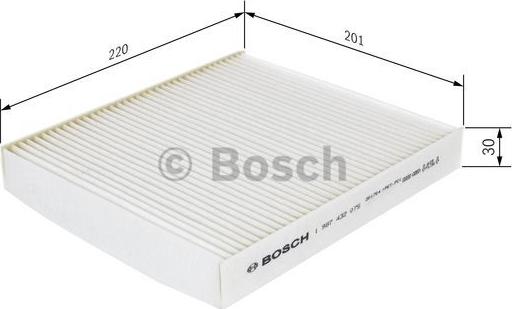 BOSCH 1 987 432 075 - Filter,salongiõhk onlydrive.pro