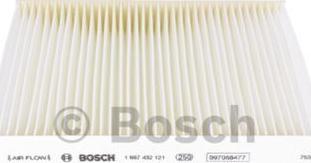 BOSCH 1 987 432 121 - Filtrs, Salona telpas gaiss onlydrive.pro