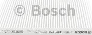 BOSCH 1 987 432 170 - Filter, interior air onlydrive.pro