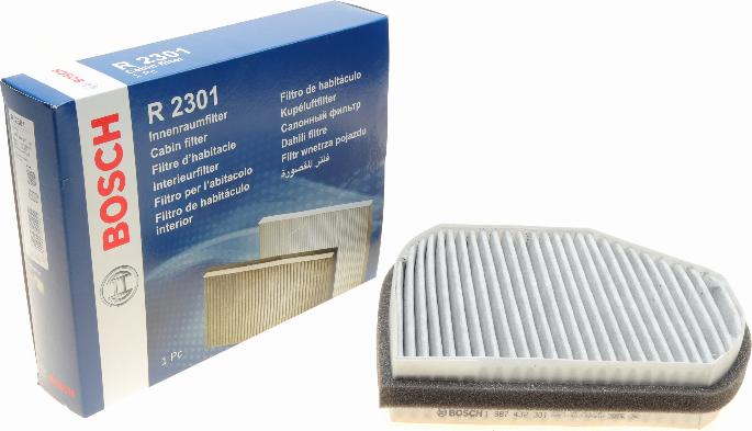 BOSCH 1 987 432 301 - Filter, interior air onlydrive.pro