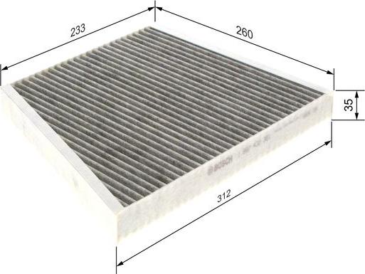 BOSCH 1 987 432 381 - Suodatin, sisäilma onlydrive.pro