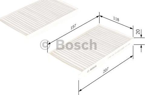 BOSCH 1 987 432 278 - Filter, interior air onlydrive.pro