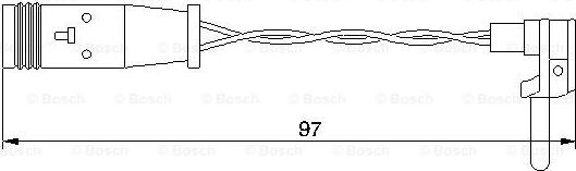 BOSCH 1 987 474 966 - Kulumisenilmaisin, jarrupala onlydrive.pro