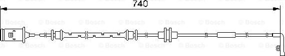 BOSCH 1 987 474 973 - Warning Contact, brake pad wear onlydrive.pro