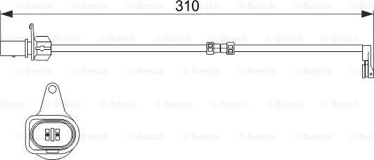 BOSCH 1 987 474 506 - Hoiatuskontakt, piduriklotsi kulumine onlydrive.pro