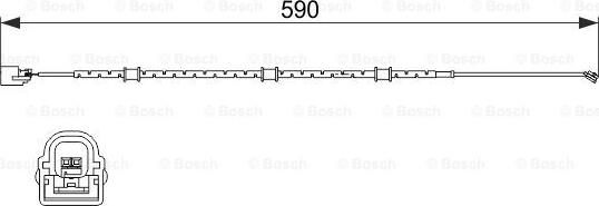 BOSCH 1 987 474 513 - Warning Contact, brake pad wear onlydrive.pro