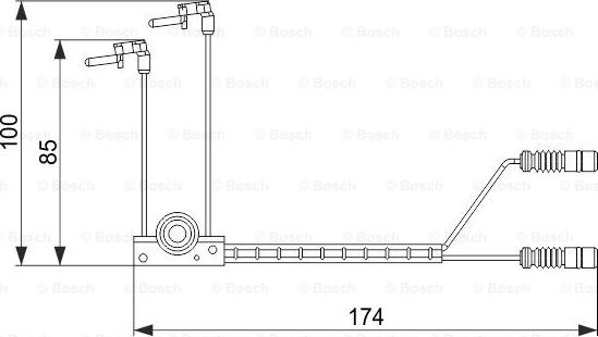 BOSCH 1 987 474 584 - Įspėjimo kontaktas, stabdžių trinkelių susidėvėjimas onlydrive.pro